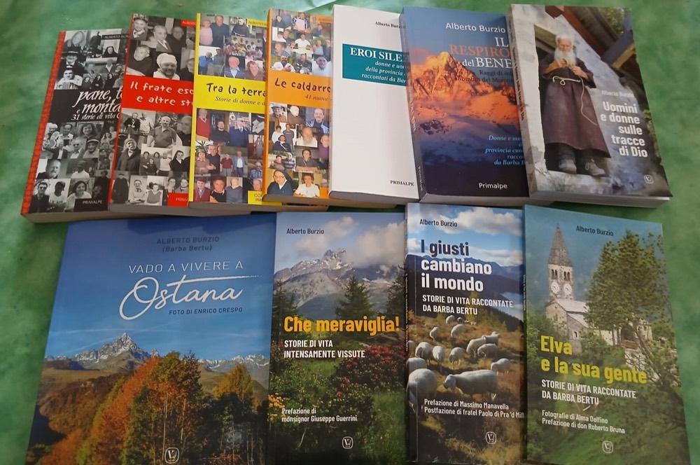 Gli 11 libri di Barba Bertu, oltre 500 storie di vita